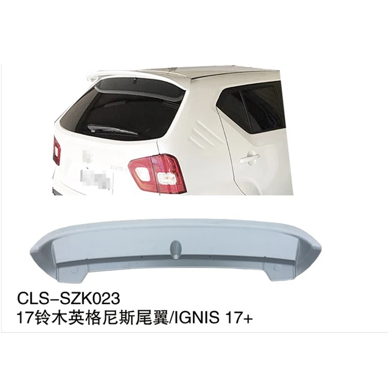 

For Suzuki Ignis spoiler real wing ABS material Plastic primer Ignis spoiler 2016-2018