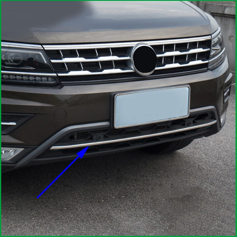 

For 2016 2017 2018 VW Tiguan mk2 America version allspace off-load version Front Bottom Bumper Molding racing grill Cover Trim
