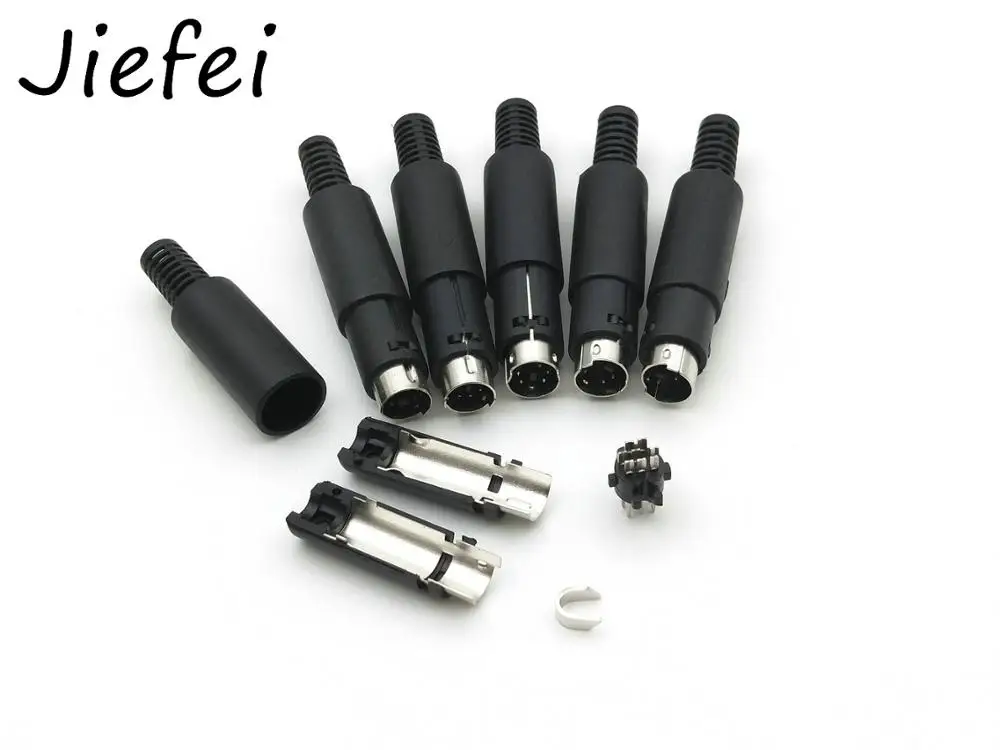 Мини штекер DIN 3pin 4pin 5pin 6pin 7pin 8pin 9pin Встроенный аудио AV Разъем DIY части для крепления