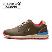 PLAYBOY/мужские туфли модные ; весна-осень удобная спортивная Для мужчин повседневная обувь дышащая плюс Размеры 39-45