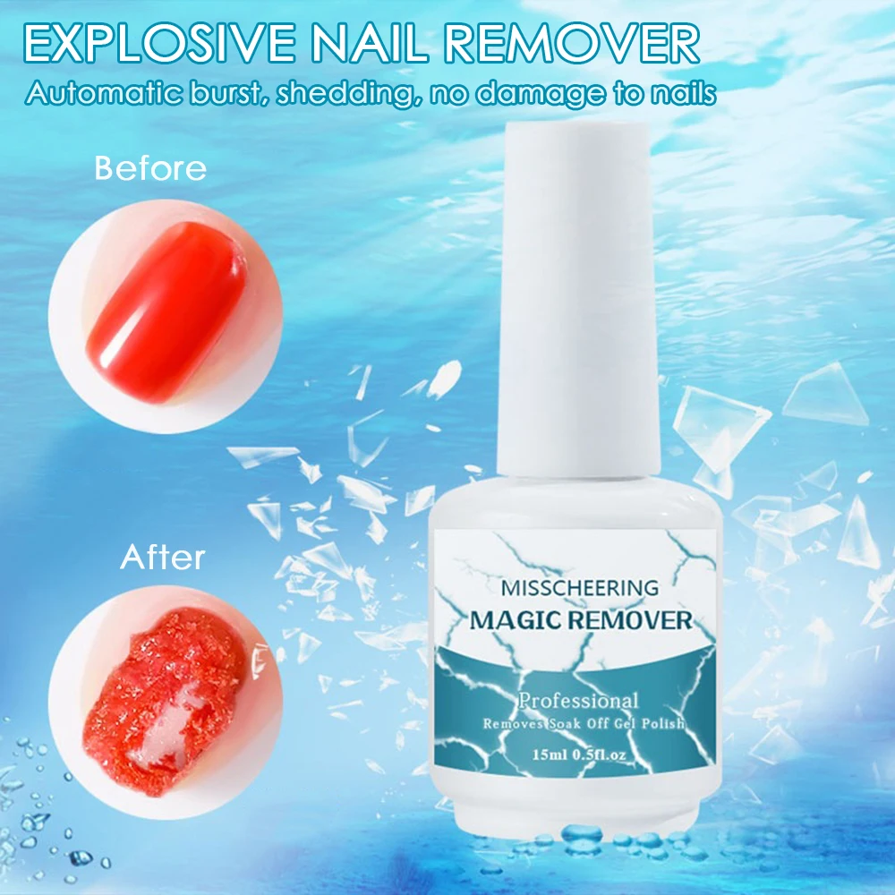 Magic Remover Gel Soak off Remover Nail Polish Delete Primer Acrylic Clean Degreaser For Nail Art Lacquer tools 8ml/15ml TSLM1