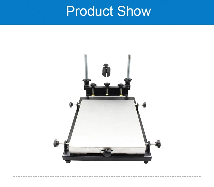 Настольная Ручная регулировка Шелковый стол для трафаретной печати машина для чтения клея и пасты трафарет принтер BGA инструмент для ремонта
