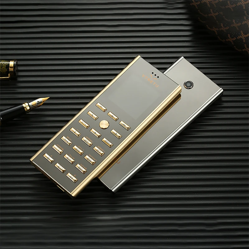 Роскошный металлический корпус две sim карты сотовый телефон cectdigi V01 маленькая