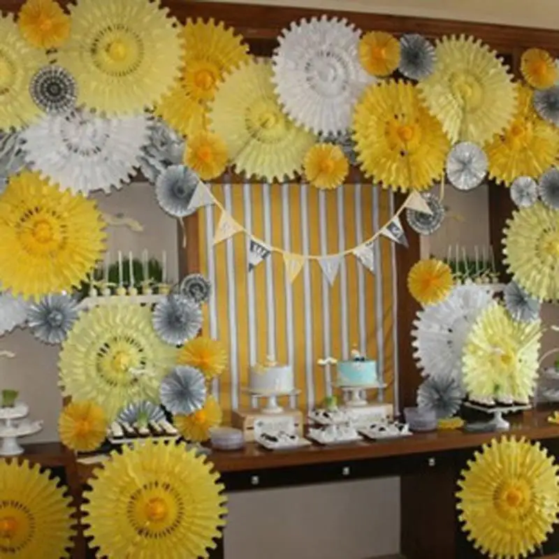 10pcs Set Wedding Decorative 12inch Props Supplies Color Hollow