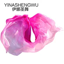 Реквизит для танца живота Женская шелковая Фата для танца живота вуаль для Танцев Живота для девочек шелковая Фата для танца живота Роза+ светло-розовая+ розовая
