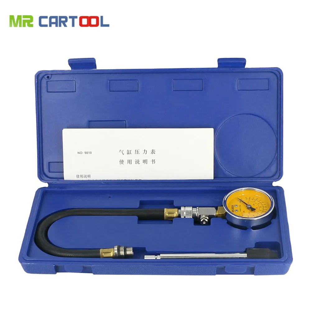 G324 A Type Gasoline Engine Unique Compression Tester Engine Pressure Gauge Compression Tester With Extension Bar