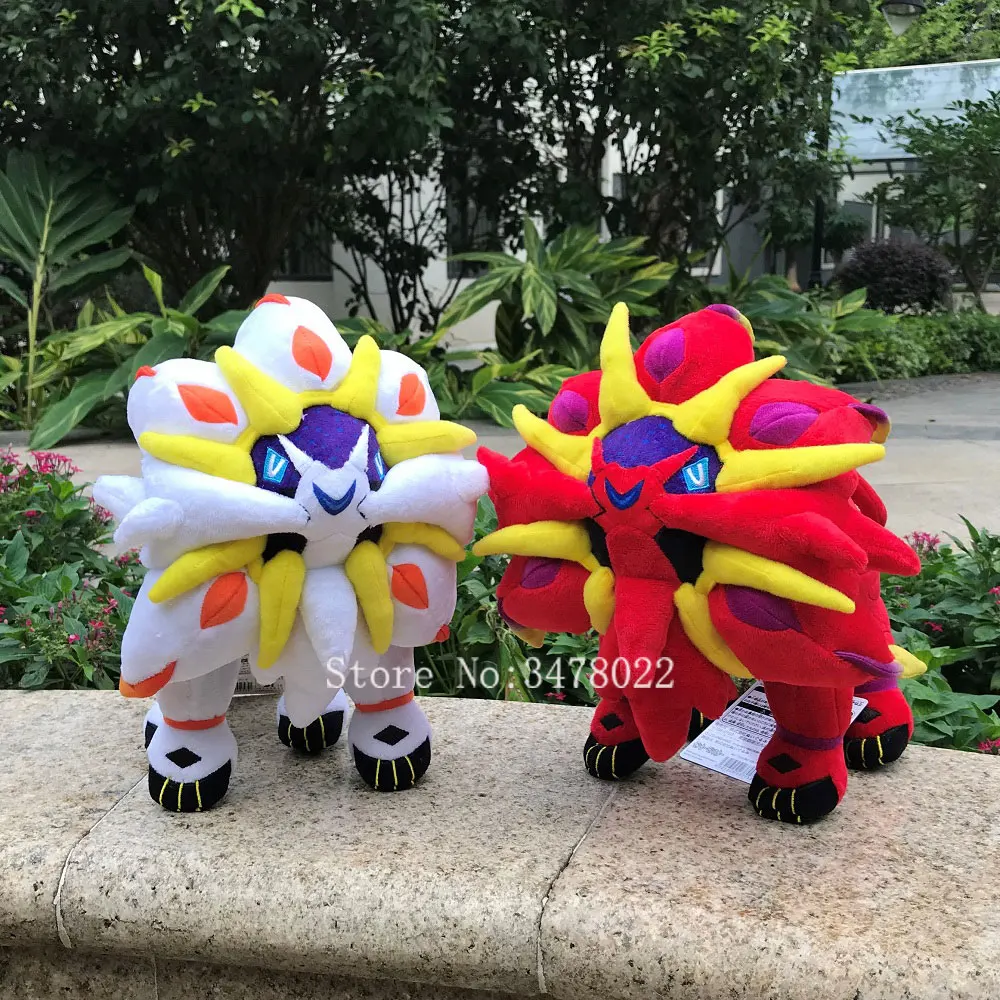Shiny Solgaleo Plush Toys Anime Alola Region Sun Moon Solgaleo Stuffed Animal Soft Game Cartoon Doll 10 Movies Tv Aliexpress