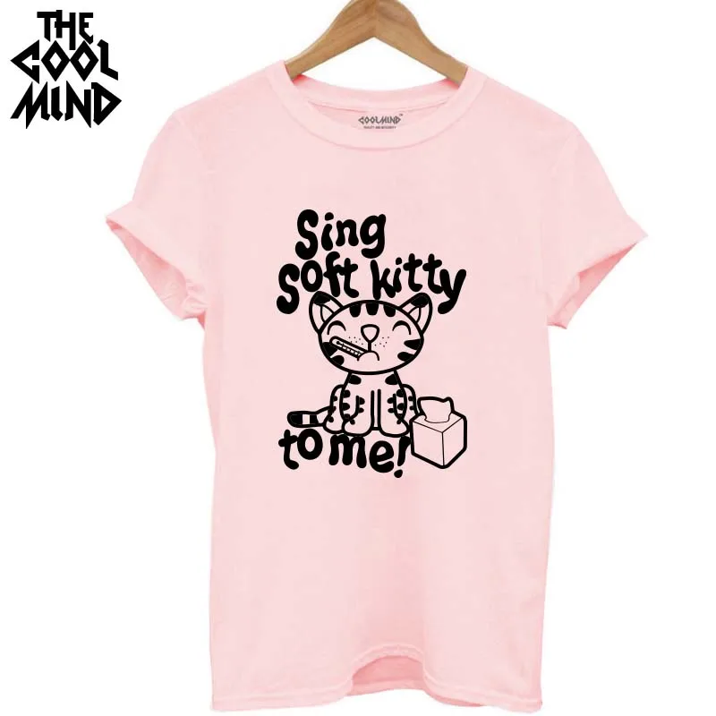 THE COOLMIND casual Short Sleeve 100% Cotton Women cute cat printed T shirt Novelty Tops Lady Meow Printed Harajuku Tees Tshirt THE COOLMIND casual Short Sleeve 100% Cotton Women cute cat printed T shirt Novelty Tops Lady Meow Printed Harajuku Tees Tshirt