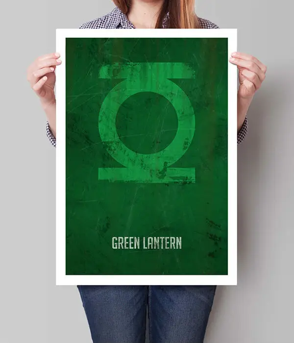 Green Lantern Poster, Superheroes, DC Comics, Superhero Wall Art, Distressed Art Print, Superhero Art Print, Bedroom Decor, Kids Wall Art