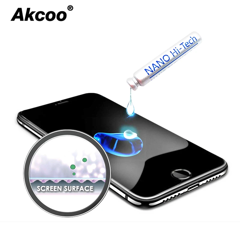 Akcoo Nano Liquid Glass Screen Protector For Iphone 5 6 7 8 Plus Xs Max Xr Invisible Protector Anti Scratch 9h Hardness For Ipad Phone Screen Protectors Aliexpress