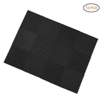 

12PCS Absorbing Soundproofing Foam Treatment Sound Proofing Sound-absorbing Cotton Noise Sponge Acoustic Soundproofing Tools