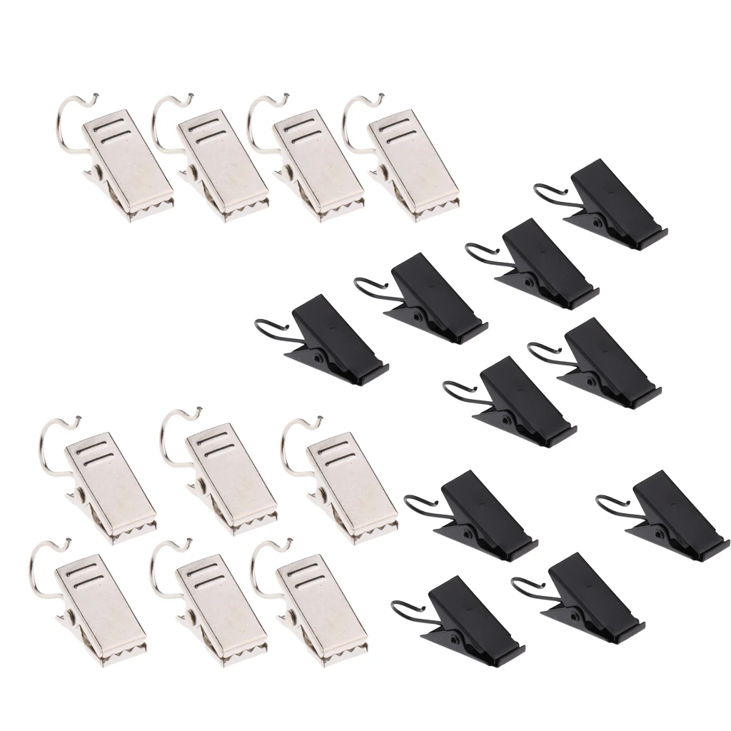 20Pcs Heavy Duty Curtain Clips with Hook Spring Clamps Hanger Clipsspring clipclamps heavy