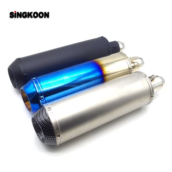 

2019 The Newest 51mm Universal motorcycle exhaust muffler Pipe escape moto FOR trk 502 honda forza 125 Suzuki m109r cbr650r