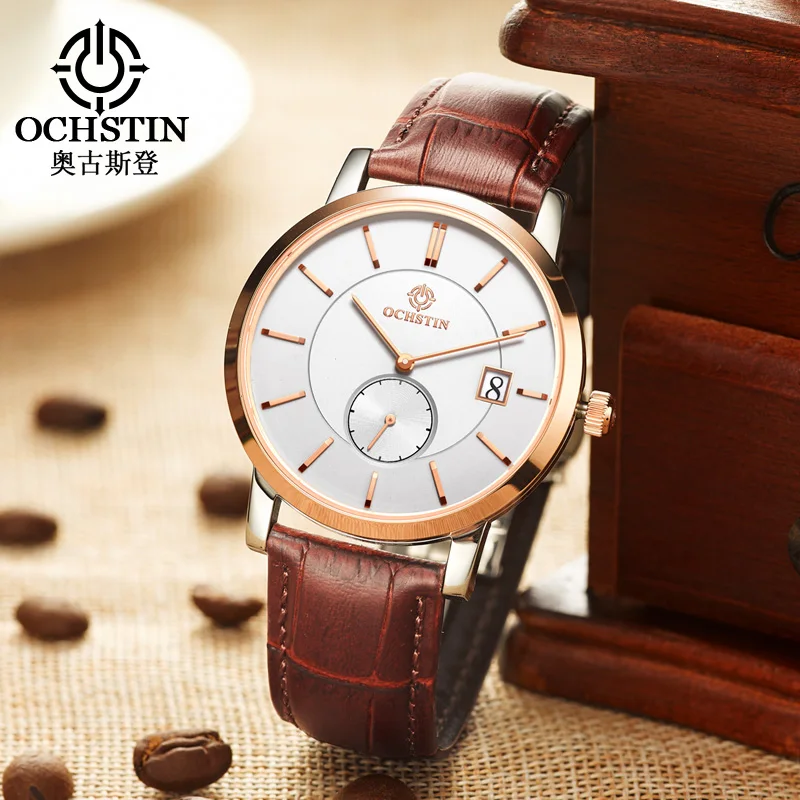 Fashion OCHSTIN Brand Men Quartz Watches Men Male Dress Clock Montre Homme Military Watches Men Relogio