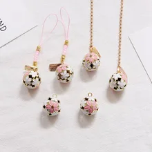 Авто аксессуары романтическая вишневая подвеска в форме колокольчика милая Сакура колокольчик-брелок Подвеска розовая девушка сердце Модный кулон