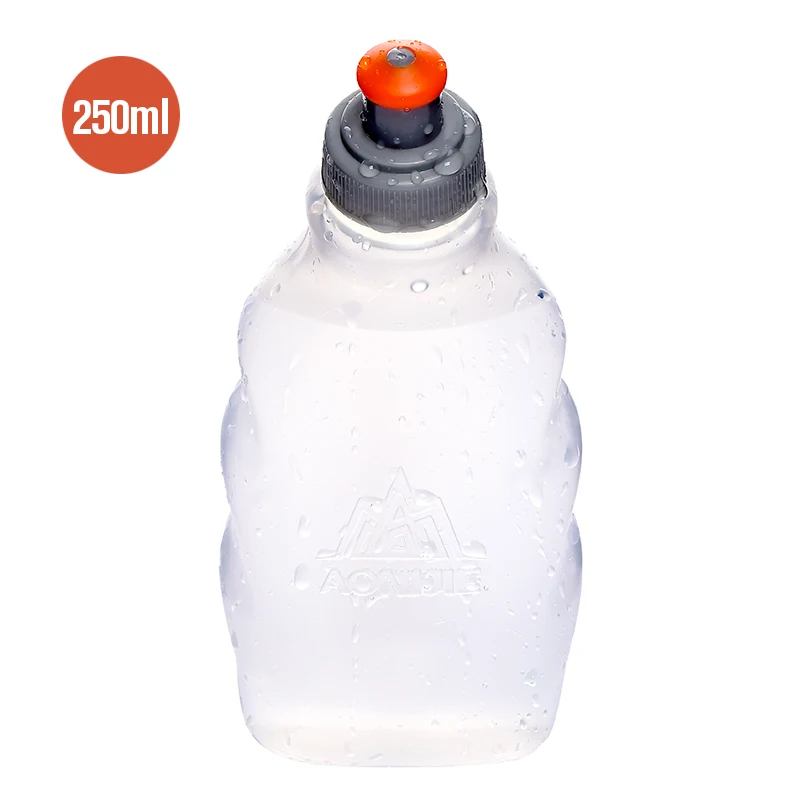250ml AONIJIE Sport Bottle Portable Plastic Transparent Special Drinking For Outdoor Sport Bicycle Running Water Bag 170ml 250ml - Color: 250ml