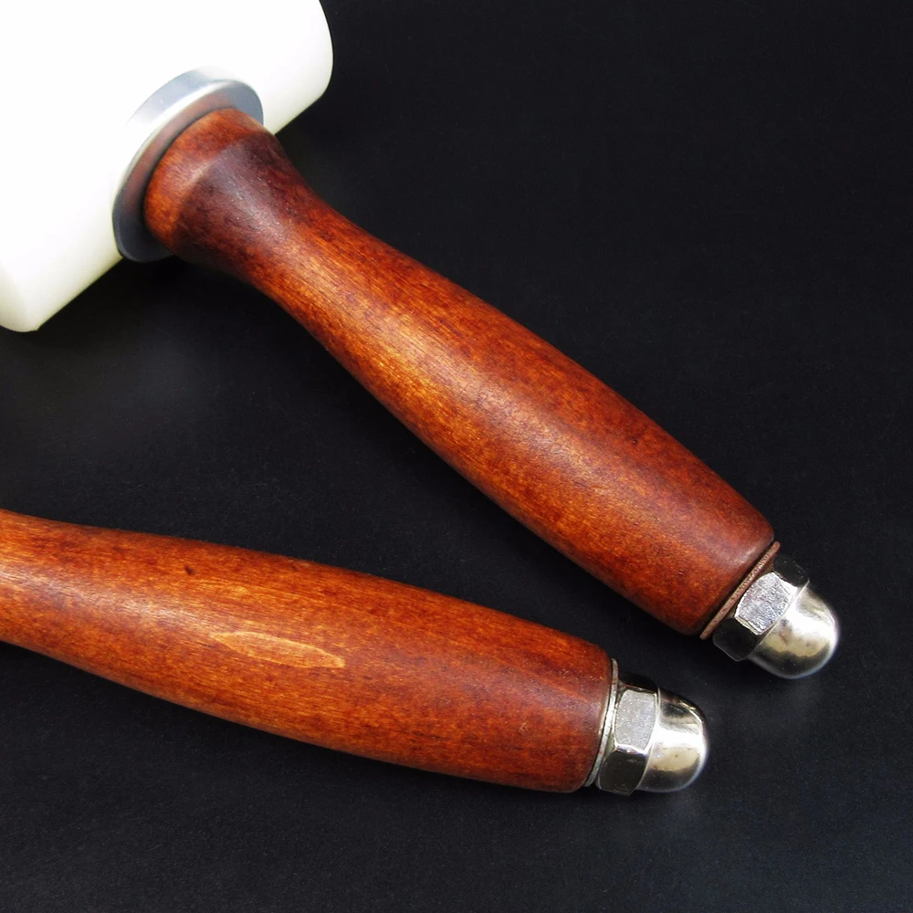 Sanbest Leather Carving Craft Hammer Tool Kit DIY 350/320g Cowhide Punch Cutting Sewing Hammers Tools leather hole punch leather sewing tools leather puncher craft knife kit