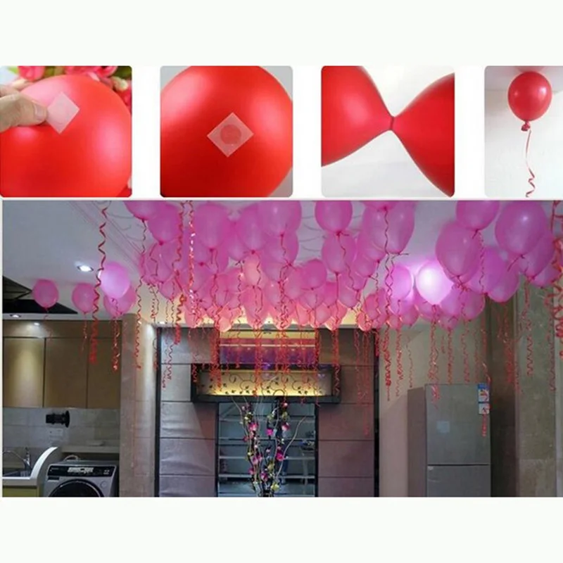 100points Attachment Dot Attach Balloons To Ceiling Wall Party Wedding Stickers% 