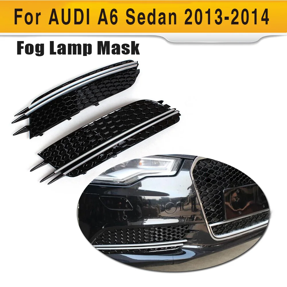 Car ABS Front Fog Lights Cover Auto Car Fog molding trims For Audi A6