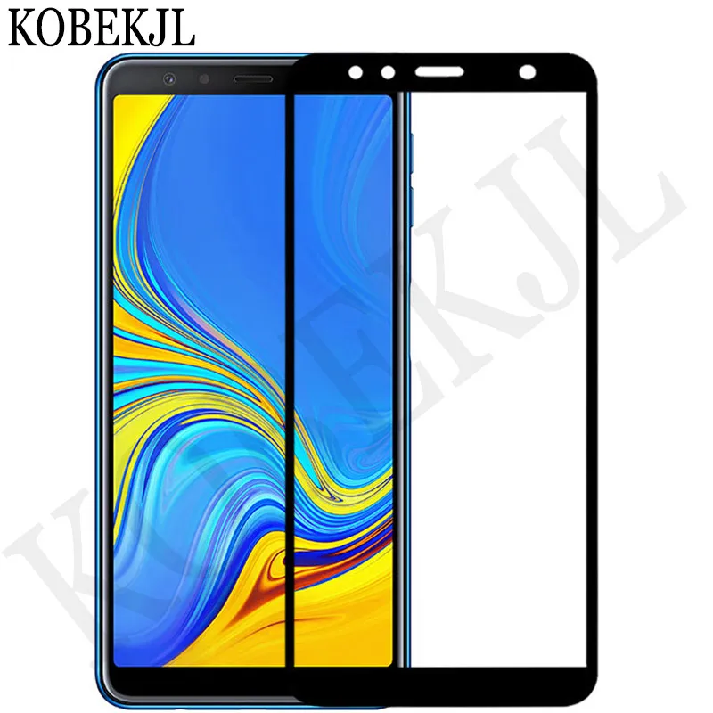 Защитное стекло для Samsung Galaxy A7 2018 закаленное A 7 A750F A750 зеркальная пленка с полным