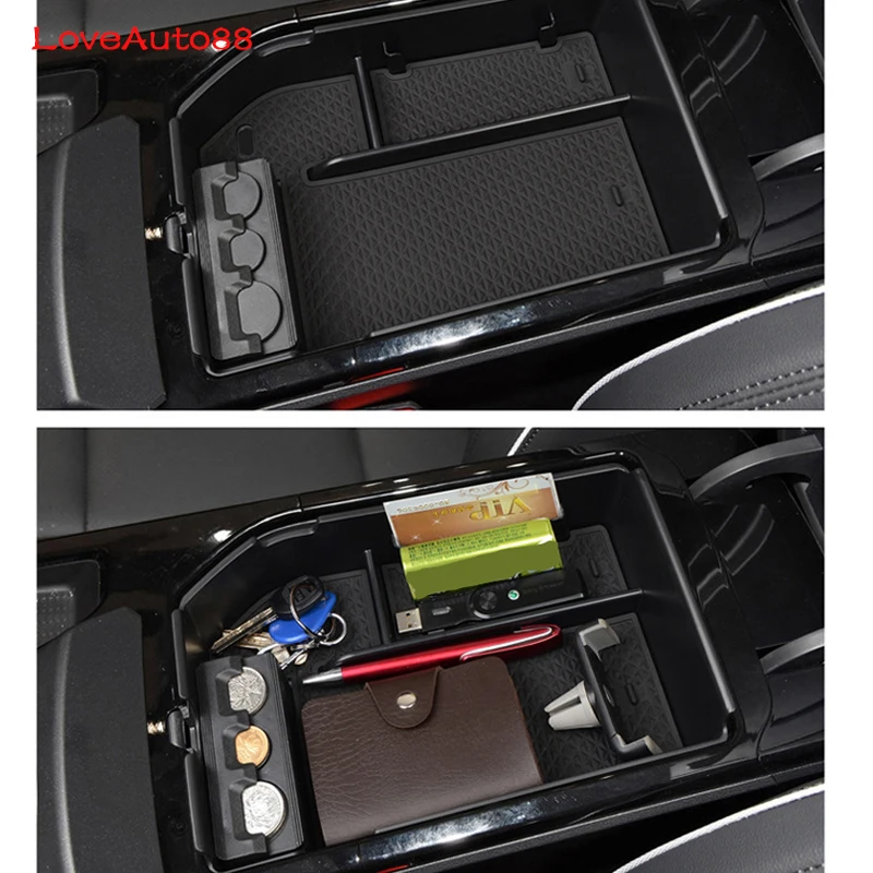 

Central Armrest Storage Box Container Interior Stowing Tidying Accessories Car Styling For Hyundai Tucson 2019
