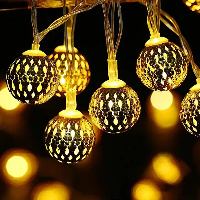 3 2m Battery Operated Globe String Lights 30 Led Moroccan Ball Light 3 2m Battery Operated Globe String Lights 30 Led Moroccan Ball Light