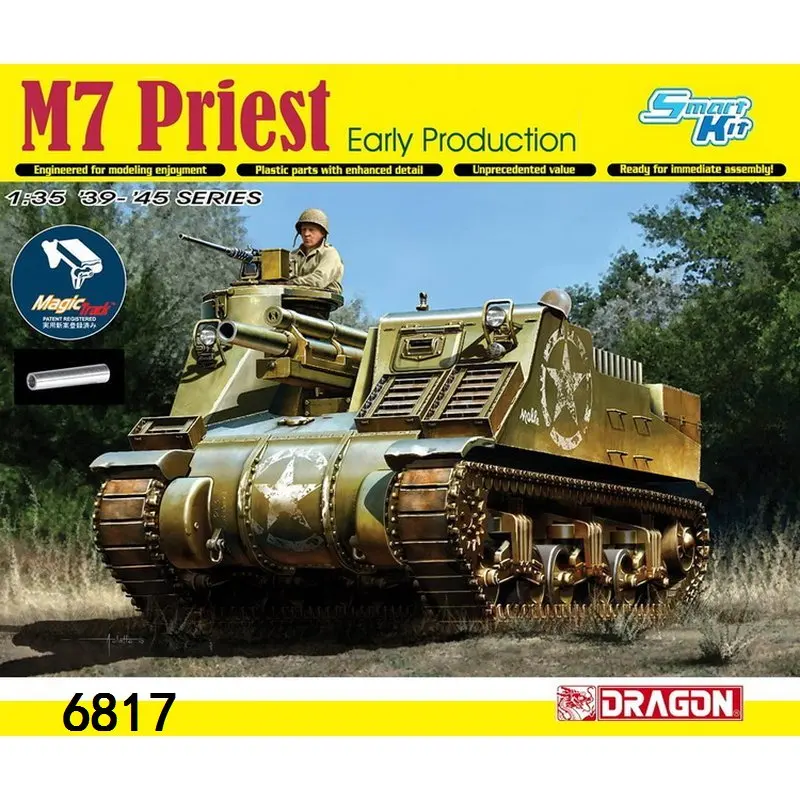 Дракон 6817 1/35 M7 Priest ранний выпуск w/магической дорожки-масштабная модель комплект