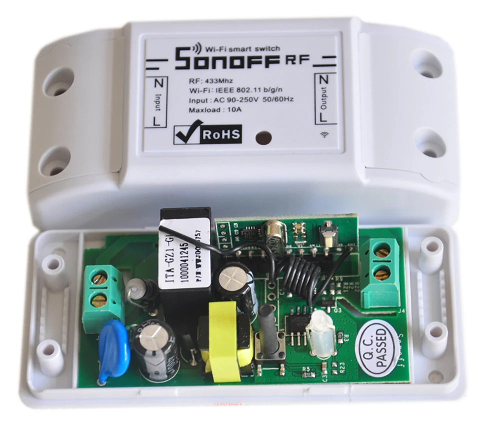 Sonoff 433 МГц Sonoff RF WiFi беспроводной умный переключатель для дома с радиочастотным приемником дистанционное управление Умный переключатель синхронизации Беспроводное управление