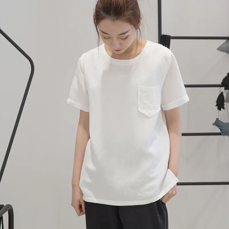 

2019 Summer simple Casual T-shirts 19062-02