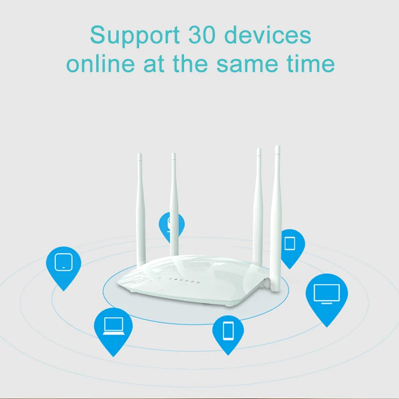 Cioswi 300 Мбит/с Wifi маршрутизатор Openwrt 2,4G Беспроводная точка доступа маршрутизатора легкая настройка Мобильный маршрутизатор 4 шт. антенны с