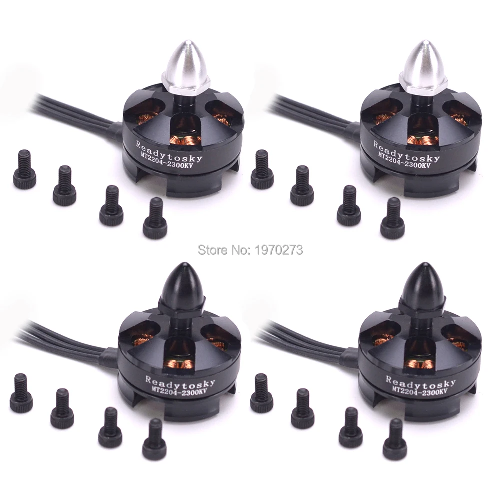 4 шт./лот MT2204 2204 2300KV бесщеточный двигатель CW / CCW для мини 200 210 230 250 мм