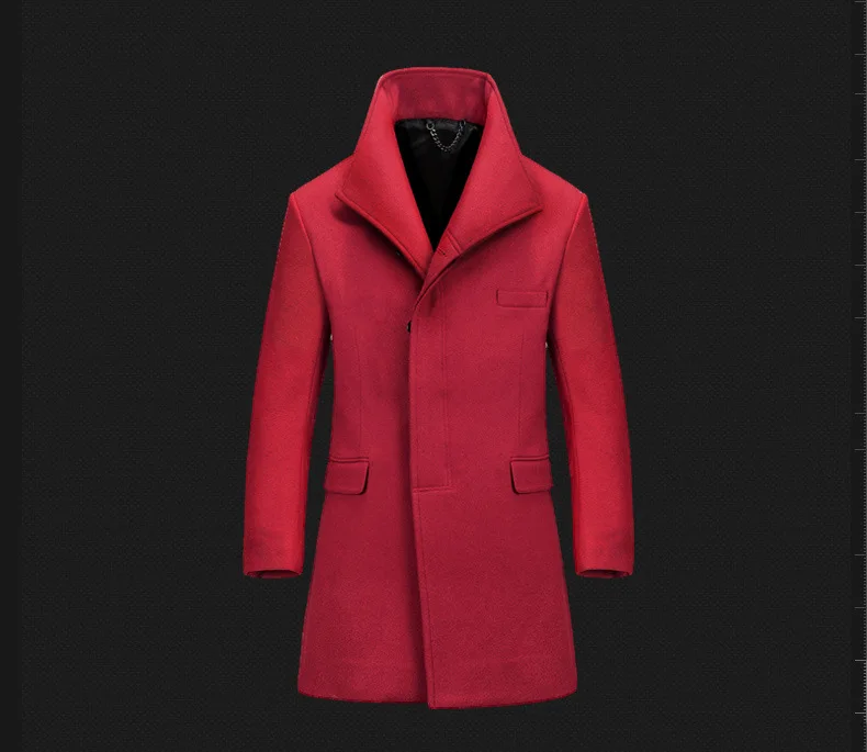 AIMENWANT русская коллекция Мужская шерстяная ветровка M-XXXL размера плюс Европейская однобортная качественная зимняя теплая куртка распродажа мужская куртка