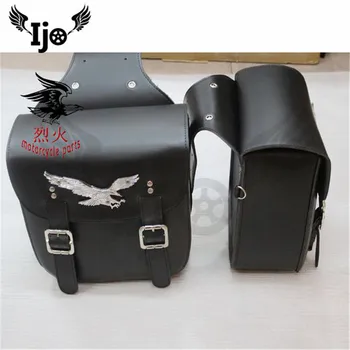 

Motorcycle PU Leather Saddle Bags Side Tool Bag Panniers Luggage SaddleBags Universal For Harley BMW Motocross Bags