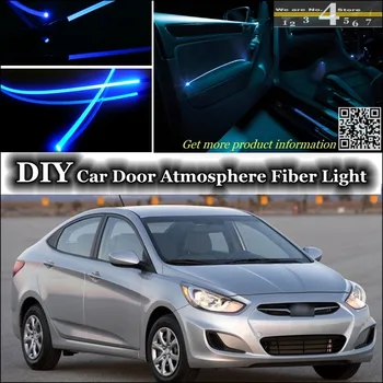 

For Hyundai Accent Verna i25 interior Ambient Light Tuning Atmosphere Fiber Optic Band Lights Door Panel illumination Tuning