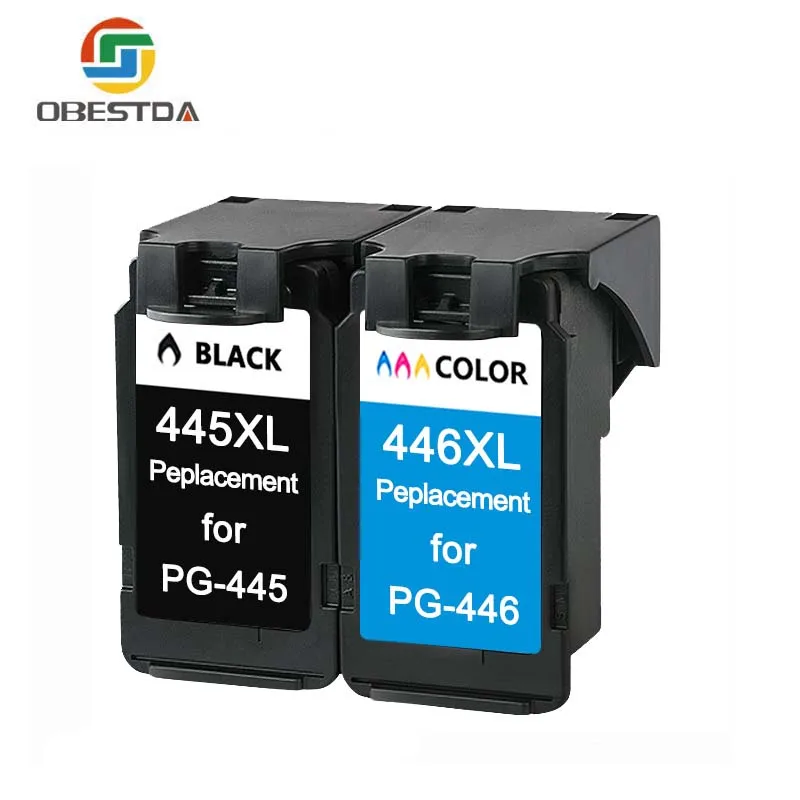 Цена Obestda PG 445 CL 446 чернильный картридж для Canon 445 446 PG445 CL446 для Canon Pixma iP2840 MG2440 струйный принтер бесплатная доставка