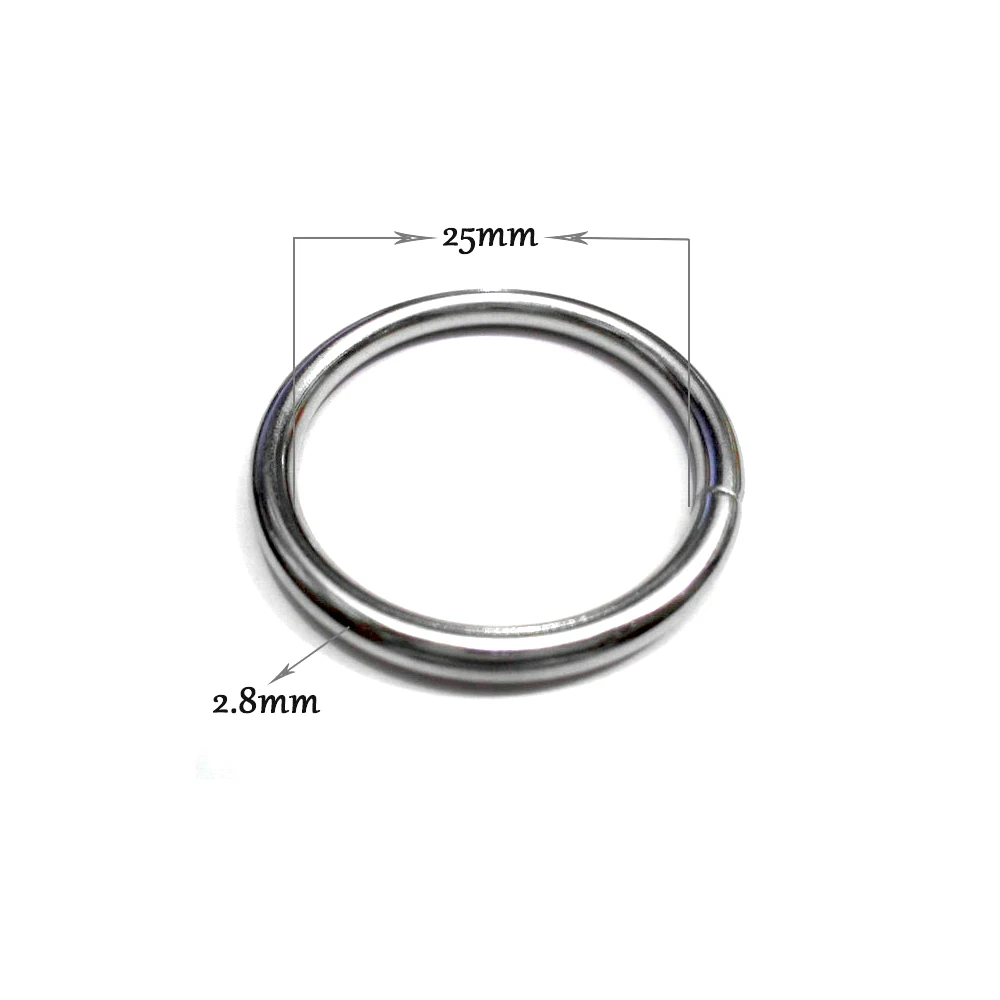 

20 Pieces 25 MM Metal Rings Circles Round Buttons Package Hardware Equipment Accessories Buckle RIVET