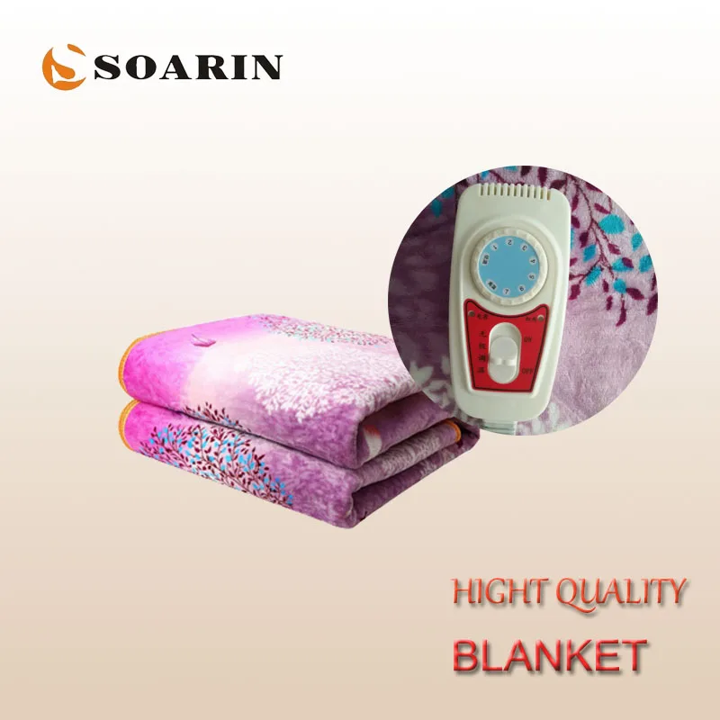 

SOARIN Electric Heating Blanket 220v Elcctric Blanket Flannel Manta Electrica Single Carpets Heated 150x80cm Mattress Body Wamer