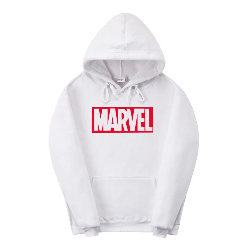 marvel hoodie white