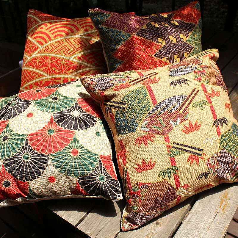 Japan Style Ukiyo Pillowcase Original Cushion Decorative Pillow Home