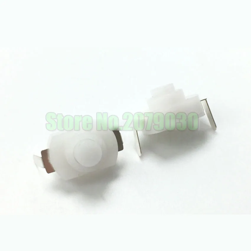 

50pcs/lot Flashlight Switch Button Self Lock SPST Push Button Switch power curved legs