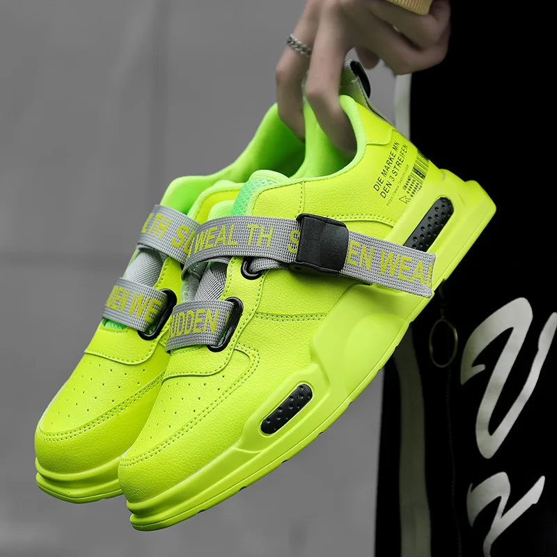 

Outdoor PU Breathable anti-skid sneakers Low top Men Running shoes New Mens Wear-resistant jogging training boot Plue size 45