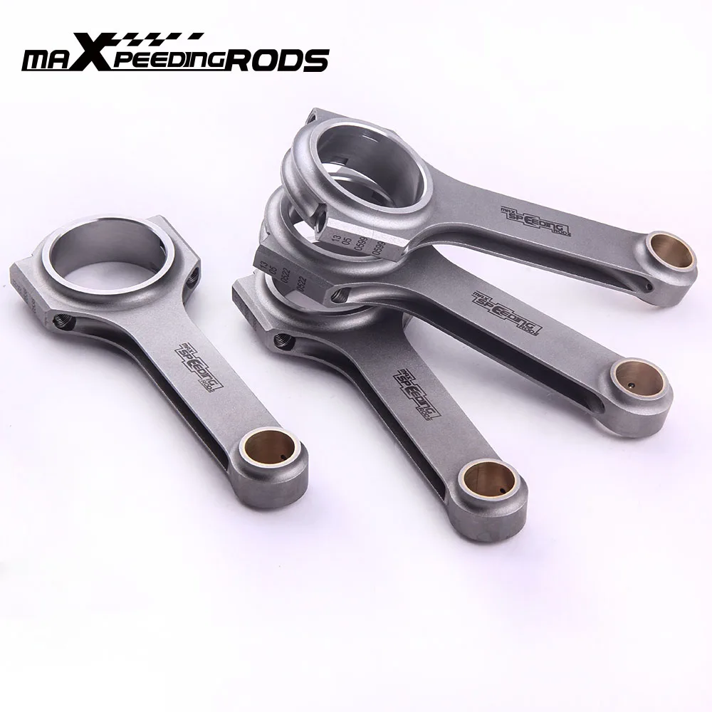 

H-beam Connecting Rod Rods for Renault R5 Turbo 11 Conrods Con Rod 131mm 800BHP Crankshaft Piston Balanced Floating TUV 4340