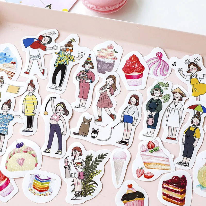 

45Pcs Cute Dream Catcher Stickers Stationery Stickers Kawaii Adhesive Stickers For Kids Decoration Diary Scrapbooking Supplies