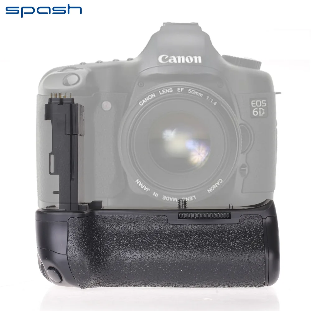 Spash многофункциональная Вертикальная Батарейная ручка для камеры Canon EOS 6D, сменный BG-E13, профессиональный держатель для батареи, работает с LP-E6