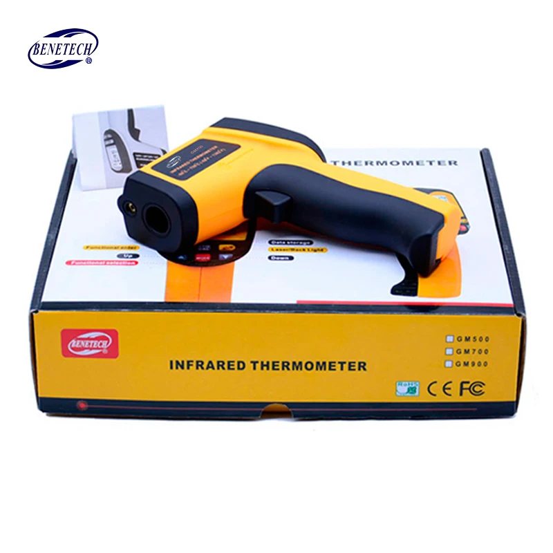

(With Box)Digital IR infrared thermometer GM700 Non Contact Laser Point gun infrared thermometer -58 ~750C Free Shipping