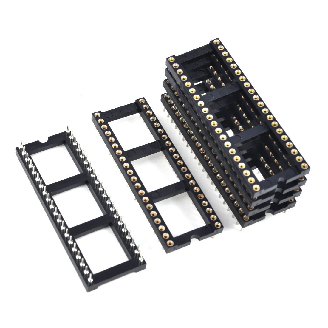 6x2 54 мм шаг 40 круглых штифтов двухрядный DIP IC Разъем адаптер припоя|socket adapter|adapter