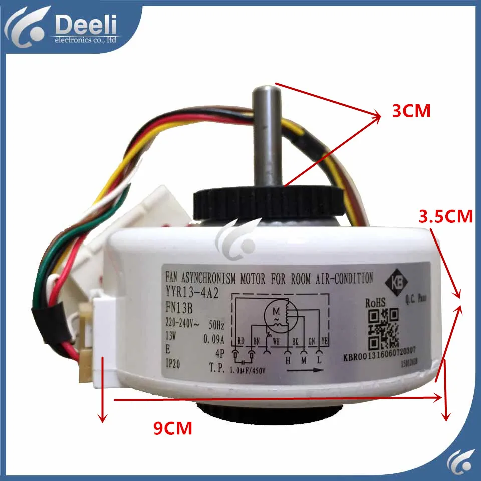 

100% new good working for Air conditioner Fan motor machine motor FN13B YYR13-4B YYR13-4A2 good working