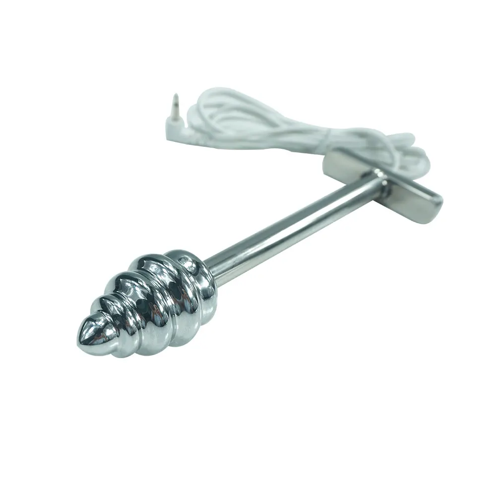 2 sizes for choose Electric shock pleasure thread medical therapy metal anal butt plug font b