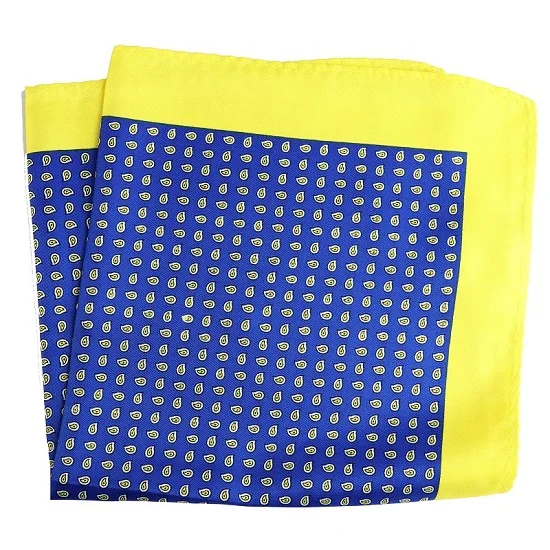 PH029 Pocket Square Портной Смит Роскошные 33X33 см большой платок Пейсли Цветочный горошек карманные квадраты из микрофибры трафаретной печати мужские носовые платки - Цвет: PH029 Pocket Square