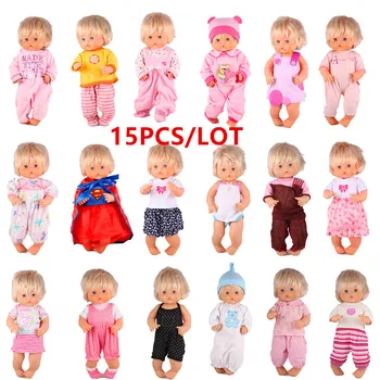 

Clothes For Dolls Fit 41 cm Nenuco Doll Nenuco y su Hermanita Ropa Nenuco 15pcs Mixed Different Outfits for 16inch Nenuco Doll